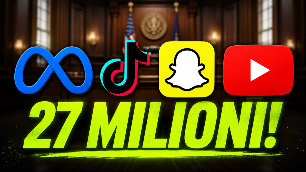Dipendenza dai social media: accordo da 27 milioni