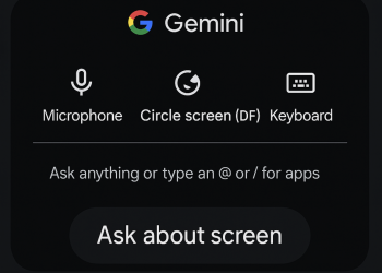 Google testa la nuova funzione “Circle Screen” in Gemini