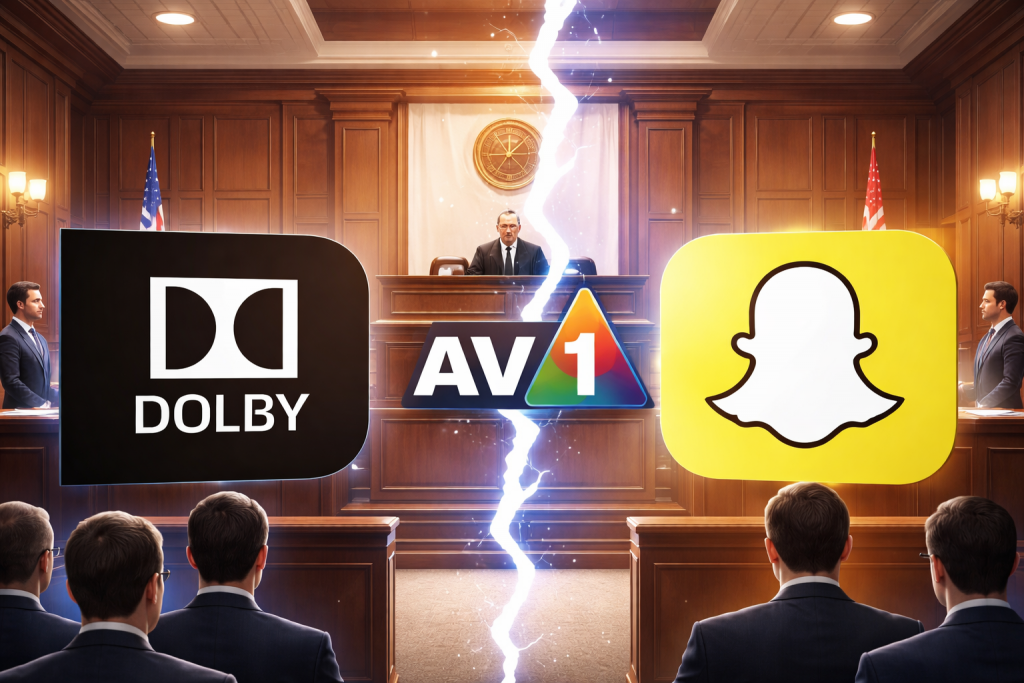 Dolby cita Snap per il caso AV1 sui codec video