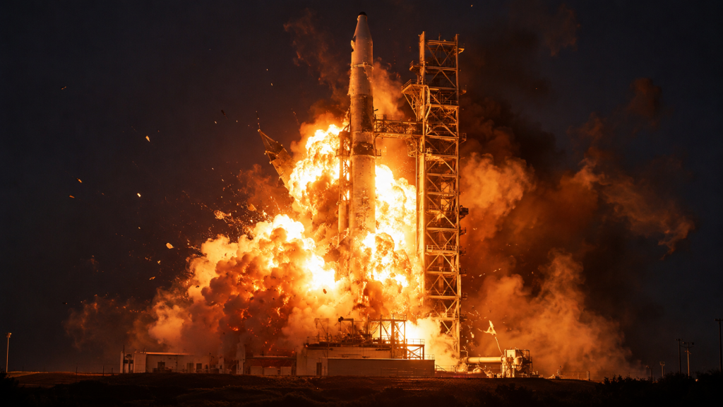 New Glenn esplode e ferma Blue Origin e NASA