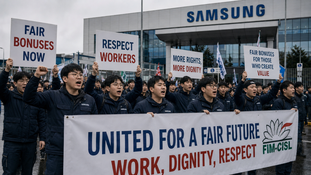 Sciopero Samsung: 48.000 lavoratori pronti a fermarsi