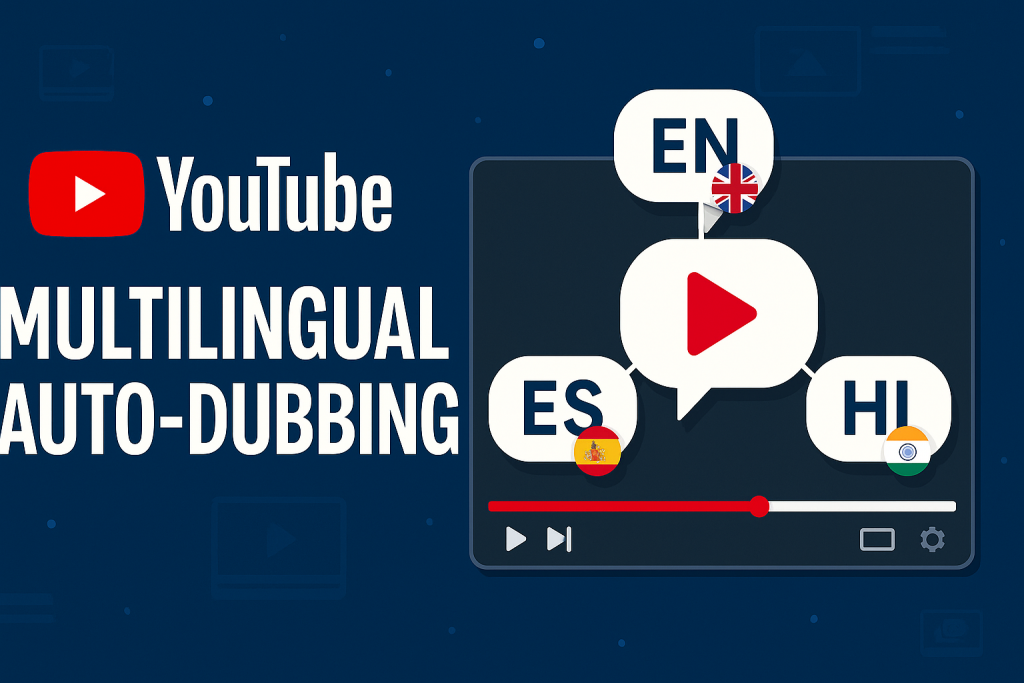 YouTube lancia il doppiaggio automatico multilingua per tutti i creator