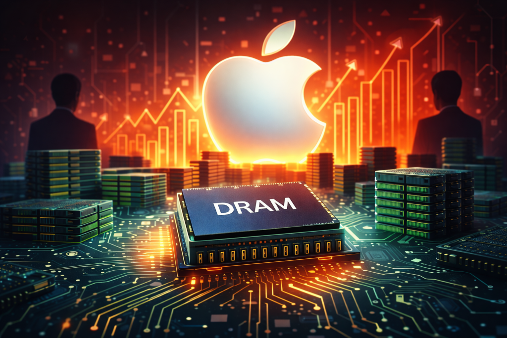 Apple fa man bassa di DRAM e mette in crisi i competitor