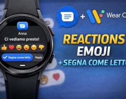 Google Messaggi su Wear OS: emoji e “Segna come letto”