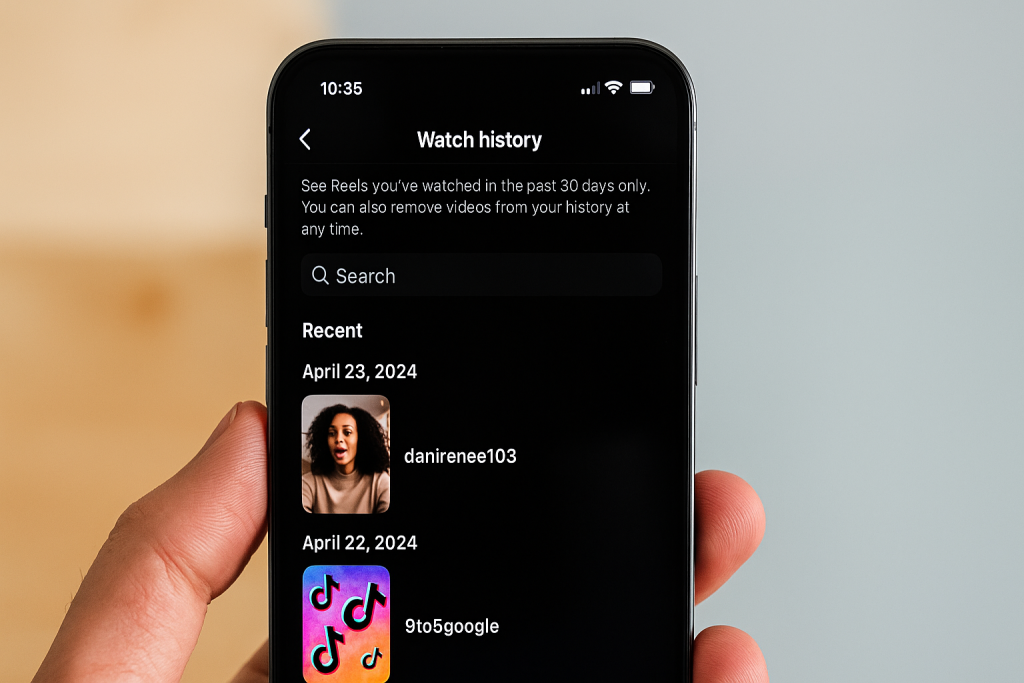 Watch history per Reels: arriva su Instagram una bacheca per i video visti
