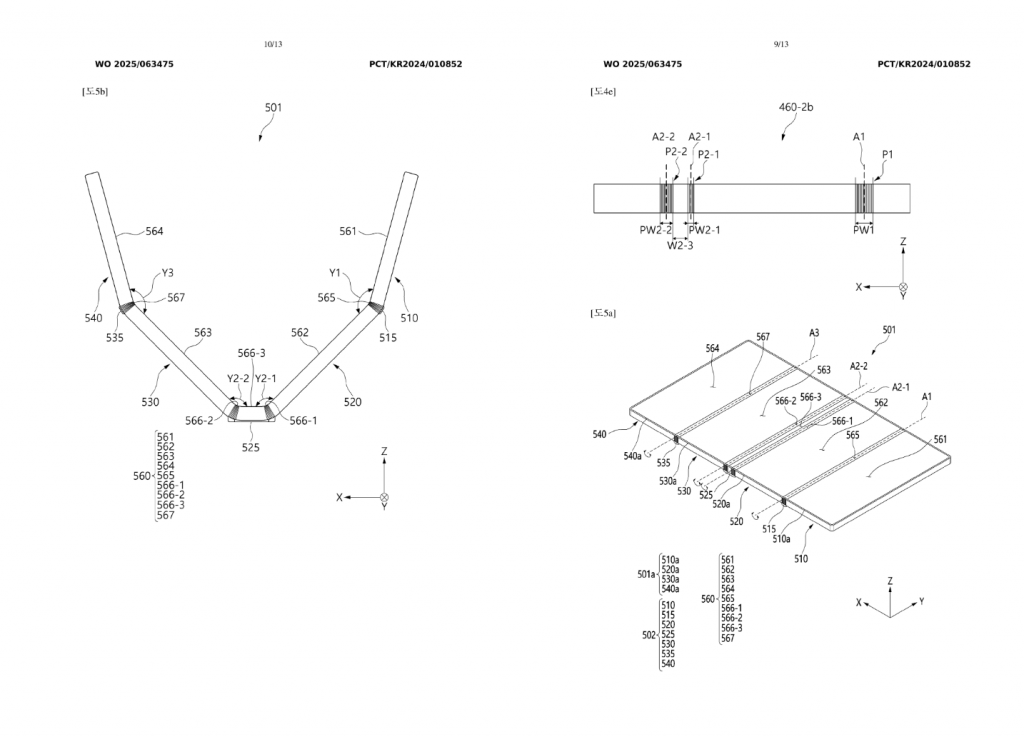 Scoperti i brevetti Samsung per tri e quad fold