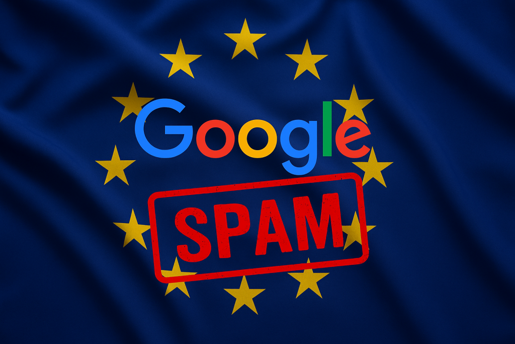 UE avvia indagine antitrust su Google per lo spam