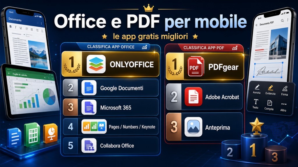 Office e PDF per mobile: le app gratis migliori