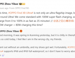 Oppo Find X8 Ultra avrà una ricarica rapida da 100W