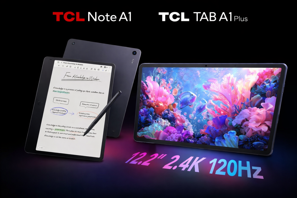 TCL tablet MWC 2026: Note A1 e TAB A1 Plus