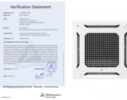 LG ottiene la certificazione TÜV Rheinland per la climatizzazione sostenibile