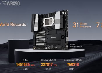 ASUS Pro WS WRX90E-SAGE SE stabilisce 46 record con Ryzen Threadripper PRO