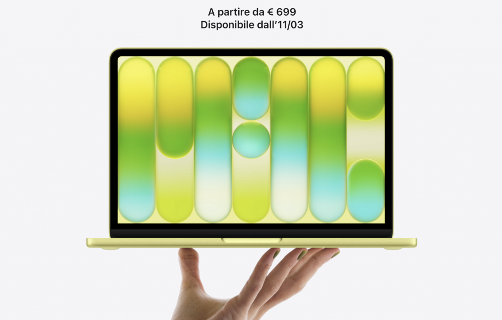 MacBook Neo prezzo shock: parte da 699€ in Italia