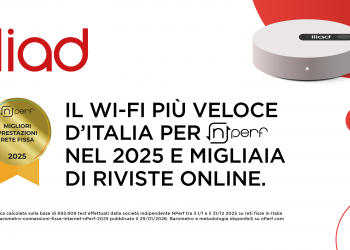Wi-Fi iliad premiato da nPerf come il più veloce d'Italia