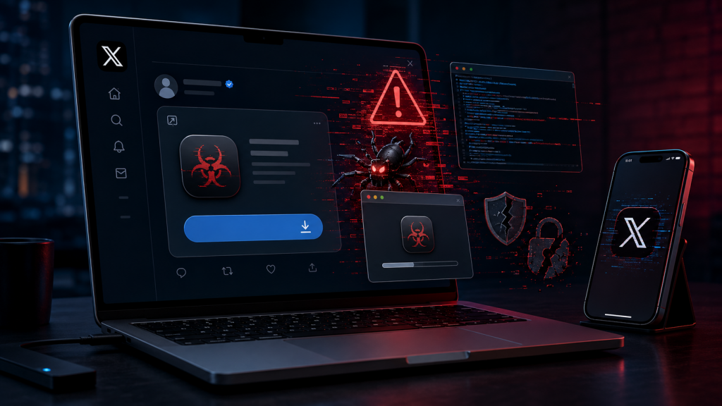 Malware su X: annunci sponsorizzati a rischio