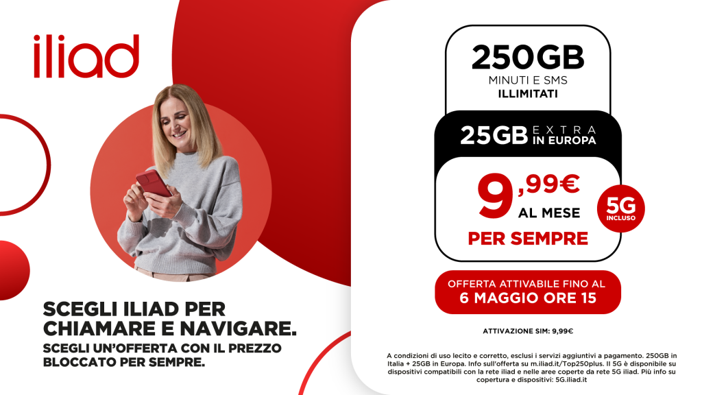iliad lancia due nuove offerte TOP per viaggiare sempre connessi