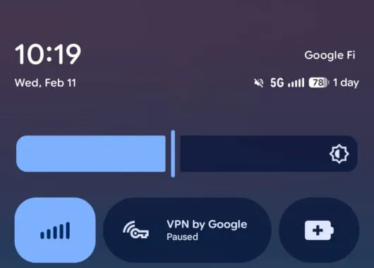 Pixel VPN: la tile rapida ora mostra lo stato
