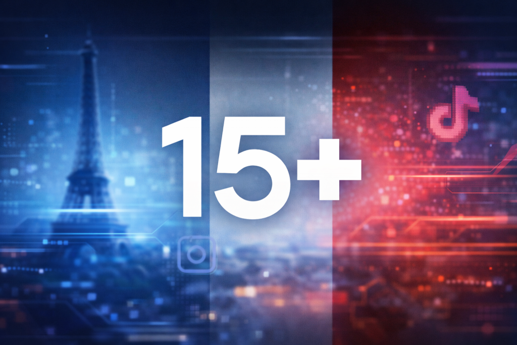 Macron social sotto i 15 anni divieto