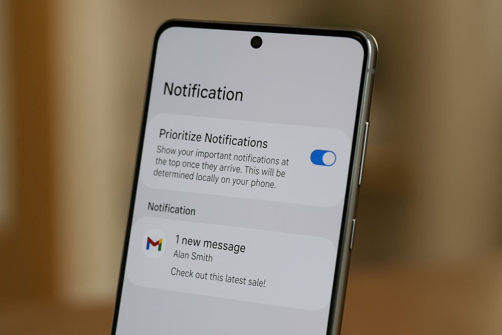 Priorità notifiche: la nuova funzione che arriverà con One UI 8.5