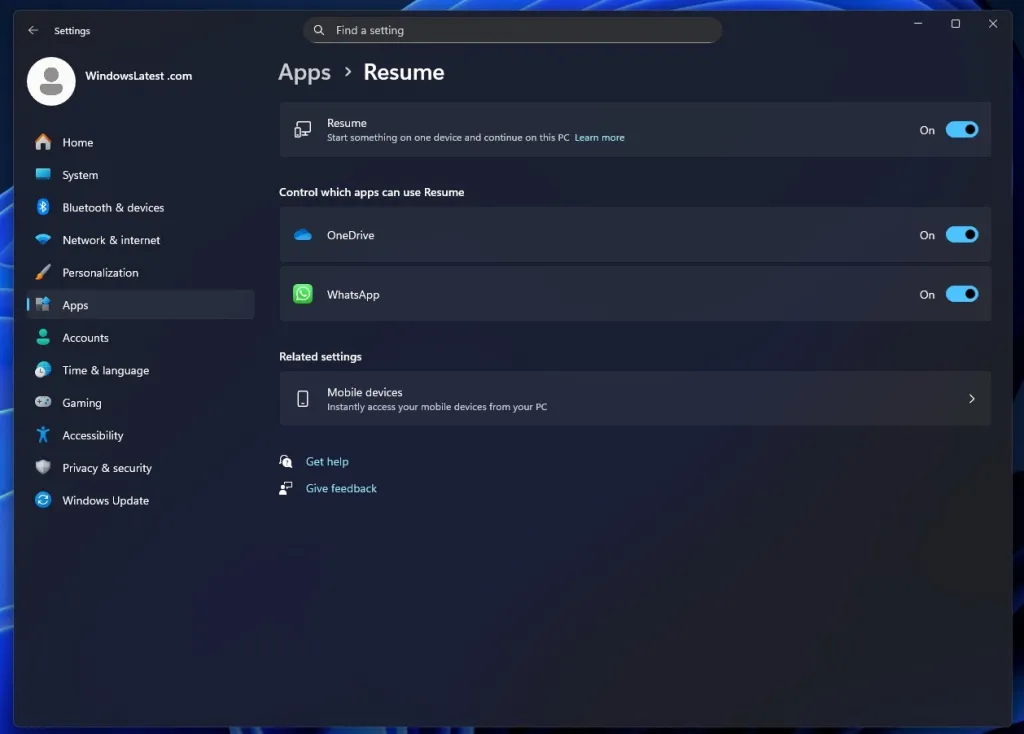 WhatsApp Windows 11: arriva il “Resume” da Android