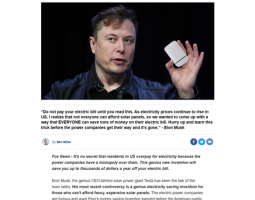 Truffa SMS: falsi risparmi energetici con il nome di Elon Musk