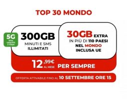iliad Top 30 Mondo porta 30GB in 110 Paesi