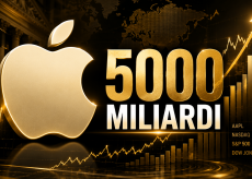 Apple vicina al record storico dei 5.000 miliardi