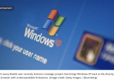 Rivivi l’esperienza di Windows XP direttamente nel tuo browser