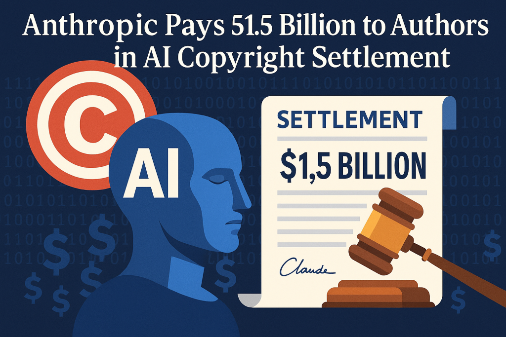 Anthropic paga 1,5 miliardi agli autori
