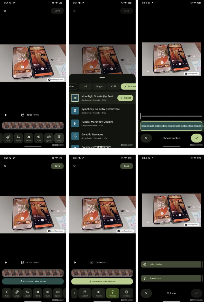 Google Photos, nuovo editor video in arrivo con musica e flip 