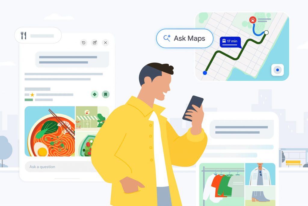 Google Maps permette di ordinare cibo dall’app