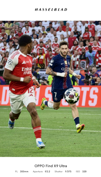 Oppo Champions League: calcio e imaging