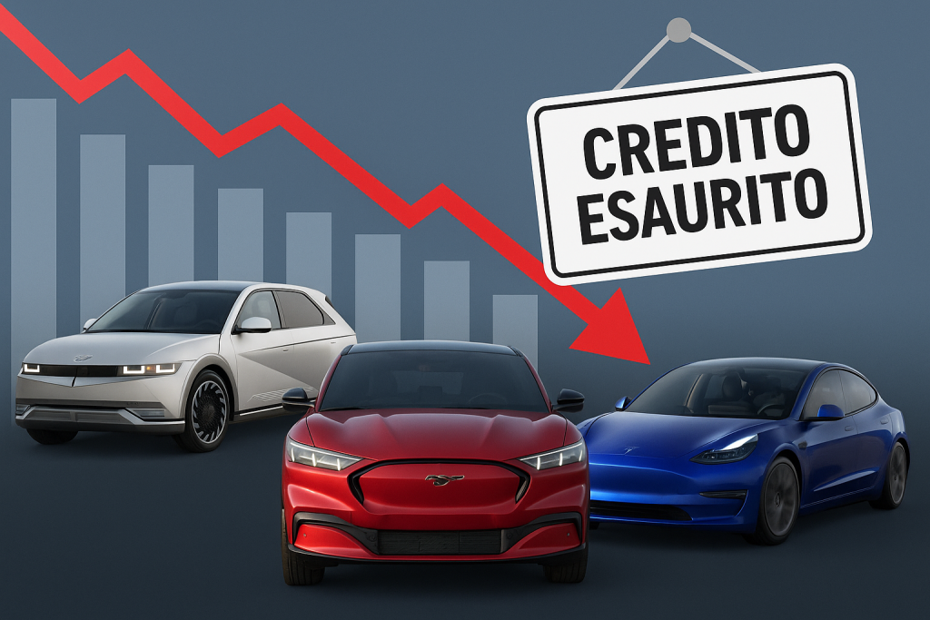 Vendite di EV ad ottobre: un calo senza precedenti