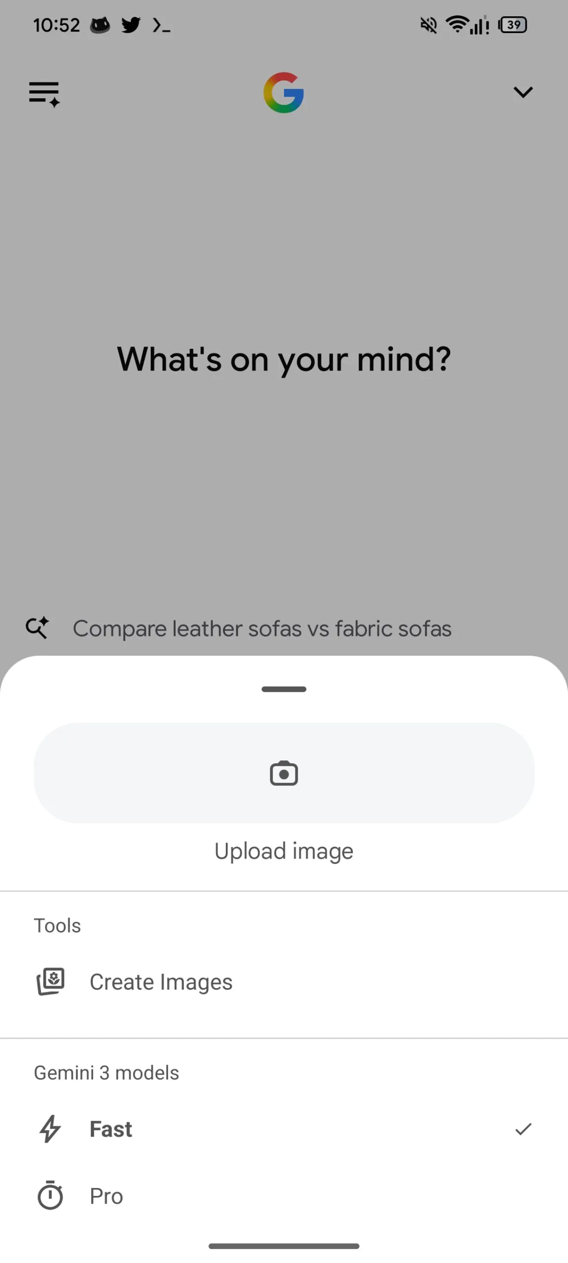 Google AI Mode prepara i PDF su Android