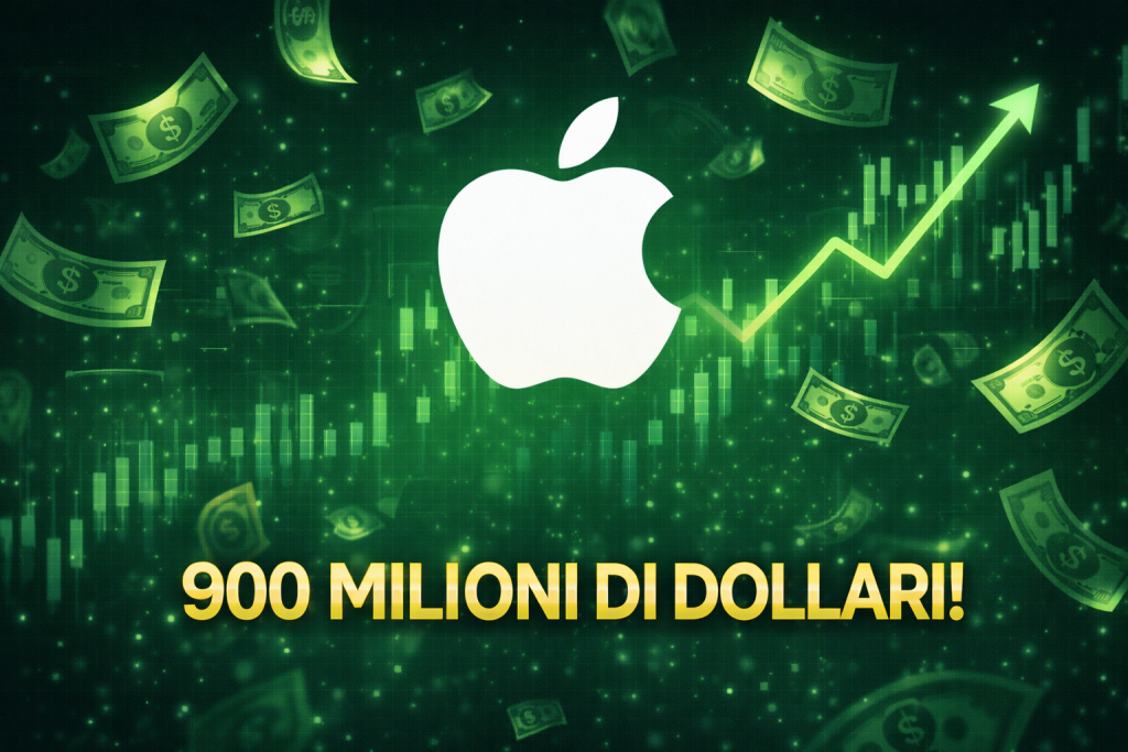 Apple ricavi AI: 900 milioni dollari solo con app
