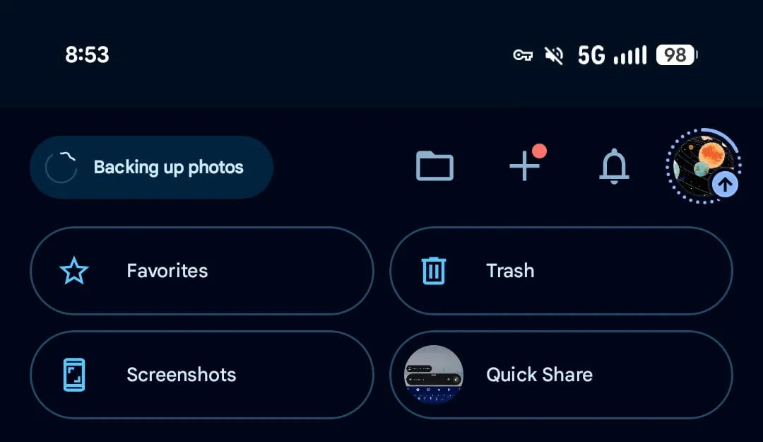 Google Foto: scorciatoia per le cartelle locali su Android