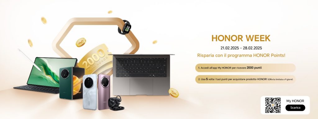 Campagna di sconti Honor: offerte sui nuovi dispositivi