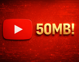 YouTube miniature 50 MB: limite alzato