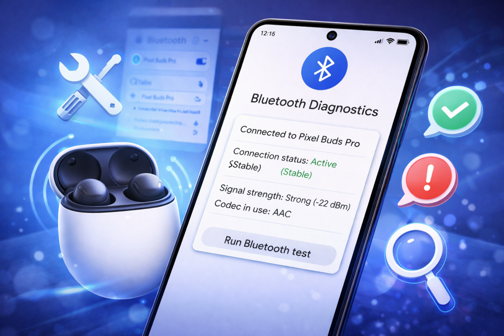 Google lavora a una diagnostica Bluetooth per Pixel