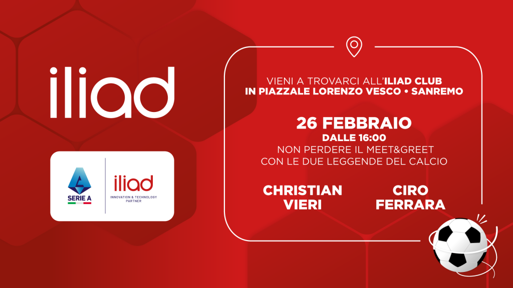iliad a Sanremo 2026 torna con iliadclub a Casa Kiss Kiss
