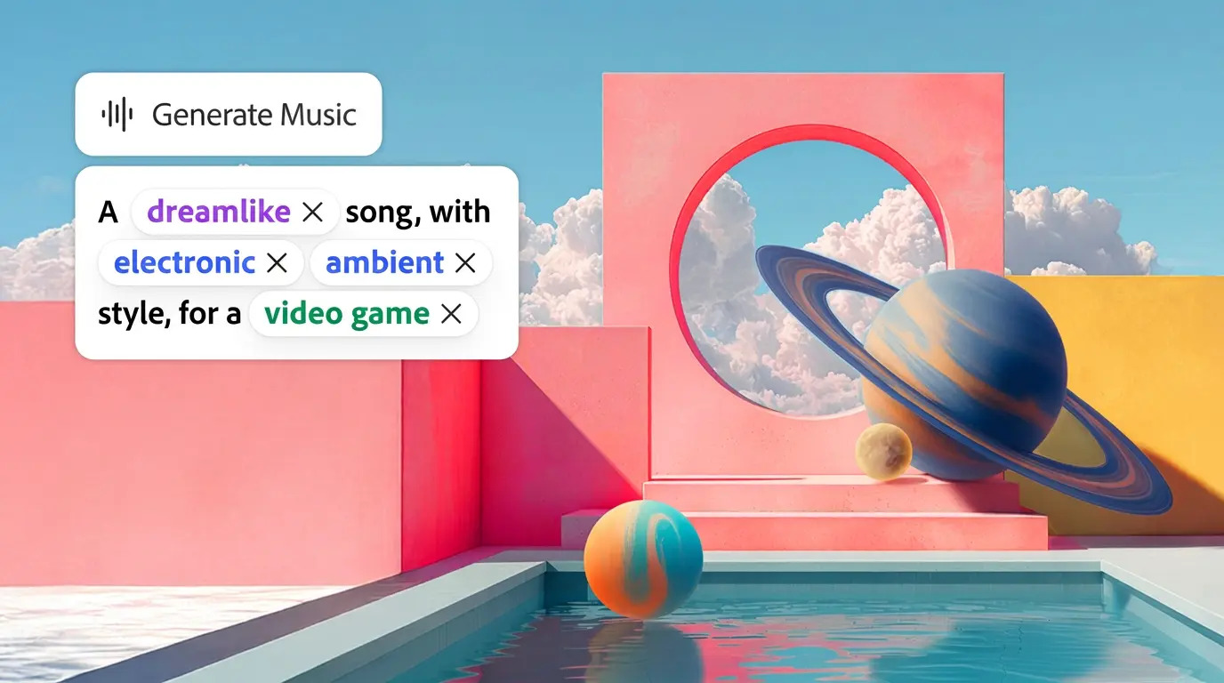 Adobe Firefly genera ora musica, voiceover ed effetti sonori