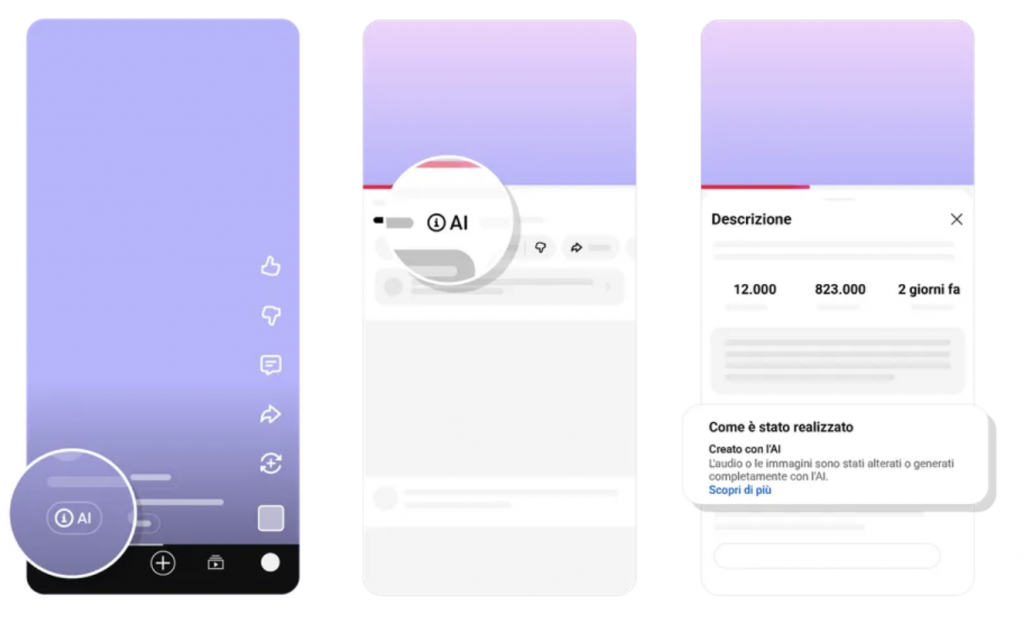 Etichette AI YouTube, arriva il rilevamento automatico