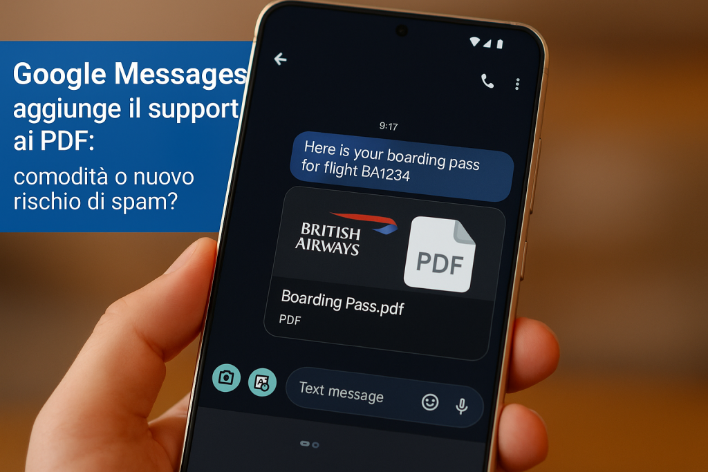 Google Messages PDF: un upgrade atteso, ma con qualche rischio