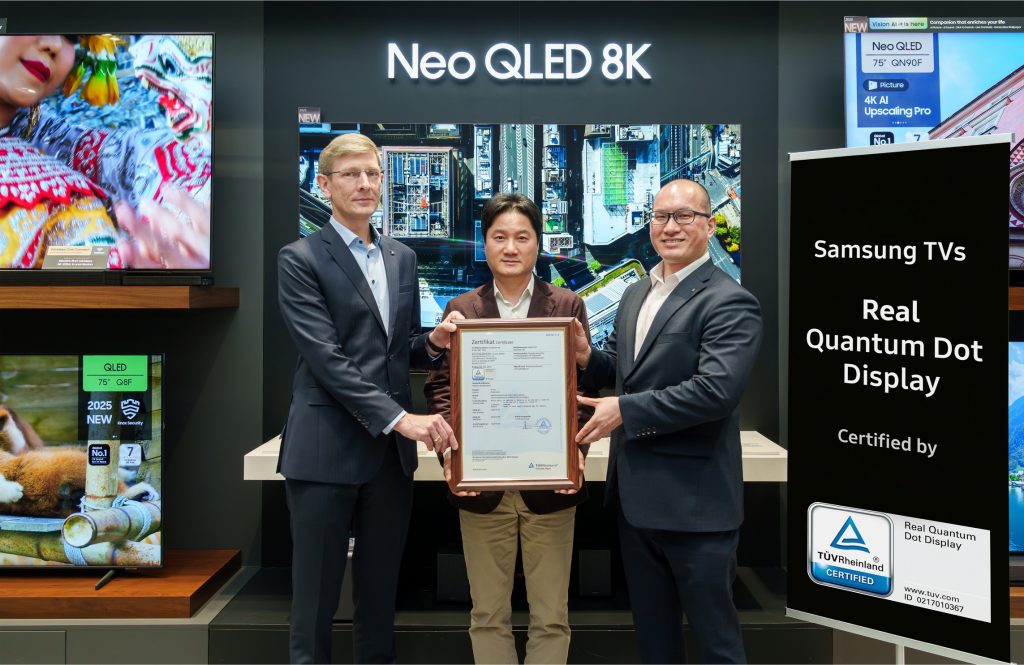 Samsung QLED ottiene la certificazione “Real Quantum Dot Display”