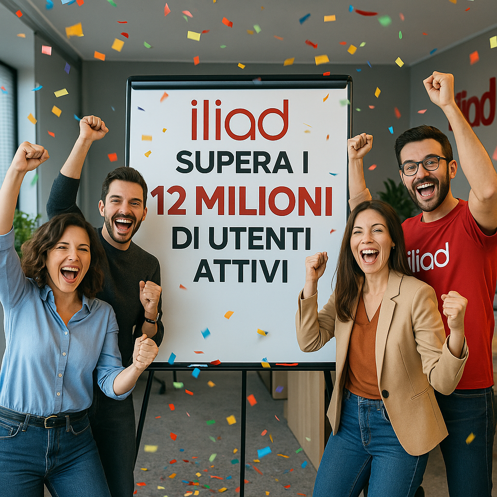 iliad cresce ancora: superati i 12 milioni di utenti attivi
