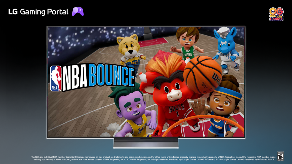 NBA Bounce arriva su Smart TV e Smart Monitor LG