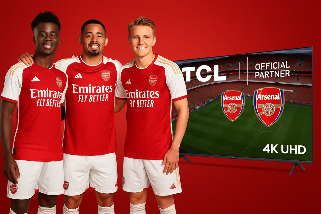 Arsenal e TCL rinnovano la partnership che unisce sport e tecnologia