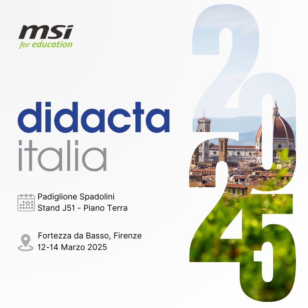 MSI partecipa a Fiera Didacta Firenze 2024