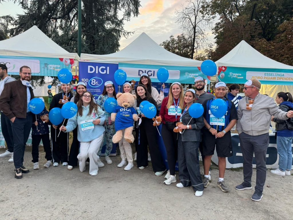 DIGI Italia alla Pigiama Run 2025 di LILT: impegno concreto per i piccoli pazienti oncologici