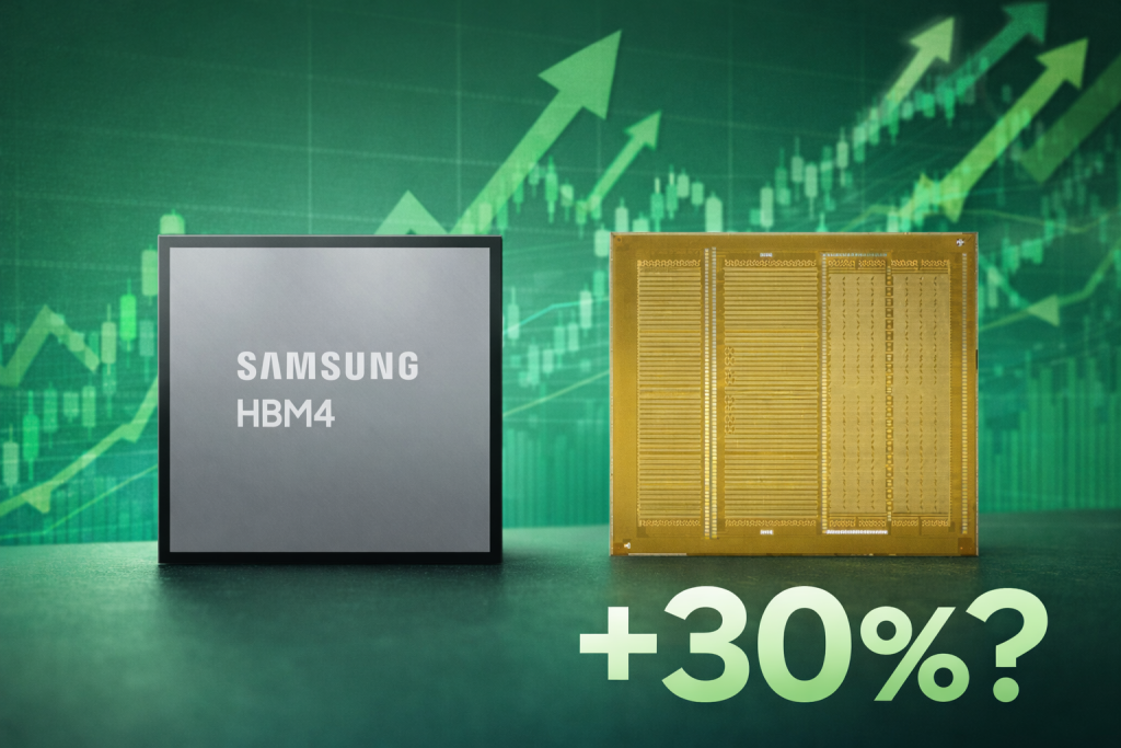 Samsung HBM4: rialzo prezzi fino al 30%